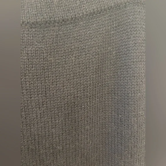 Ralph Lauren Navy Blue Camel Hair Wool Knit Midi Sweater Skirt size Medium - Picture 2 of 4